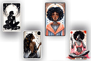 Black Woman Tarot Card PNG Clipart, a Graphic by CitraGraphics (Thumbnail 2 of 4)