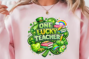 Lucky Teacher St Patrick’s Day PNG,, a Graphic by Vector Portal (Thumbnail 7 of 7)