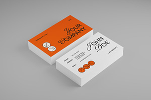 Company Business Card, a Business Card Template by graphicook