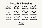 Liners 1.0 Procreate Brushes, a Brush Add-On by Design av MAD (Thumbnail 3 of 4)