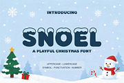 Snoel - Playful Christmas Font, a Sans Serif Font by Pitchlook.Studio (Thumbnail 1 of 4)