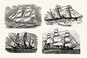 Nautical Engraving Illustrations, an Illustration by Graphic Goods (Thumbnail 7 of 10)
