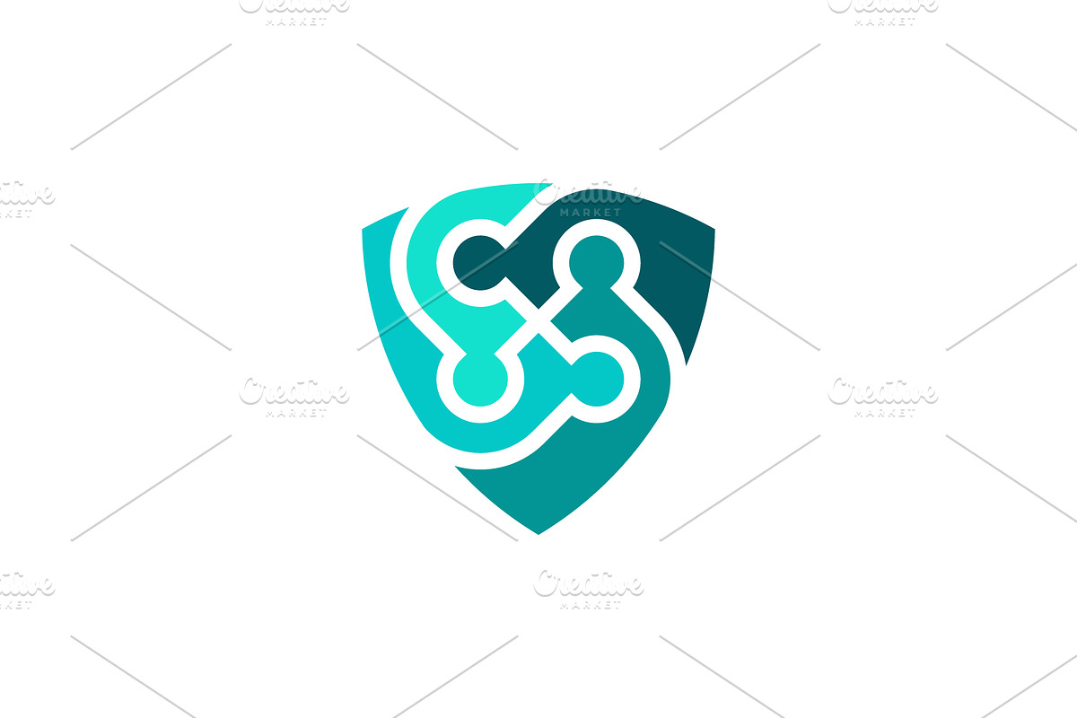 modern shield community people logo, a Branding & Logo Template by Rasagama Studio