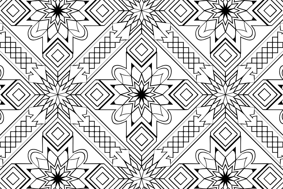 Geometrical seamless pattern, a Texture Illustration by SketchArtStudio (Photo 4 of 7)
