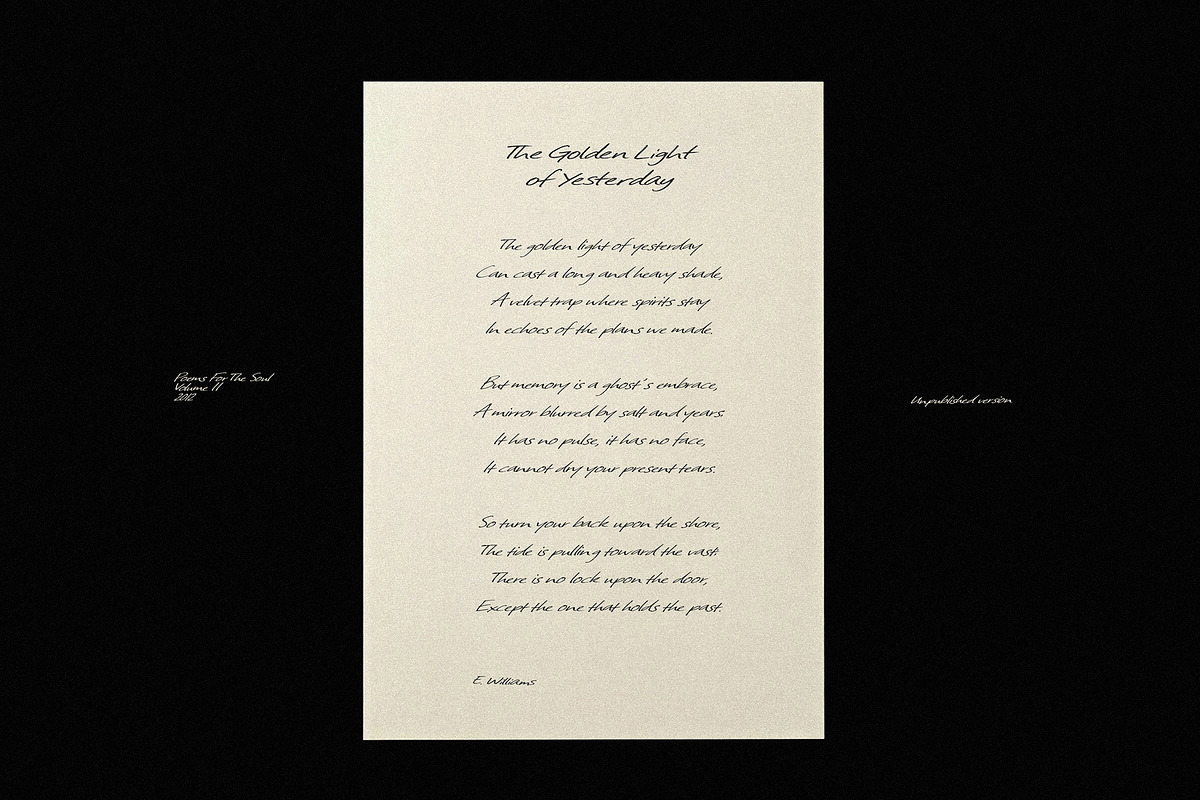 First Draft - Rough Handwritten Font, a Handwritten Font by AndrewPixelType (Photo 4 of 13)
