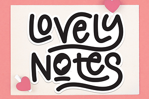 Lovely Notes Script Font