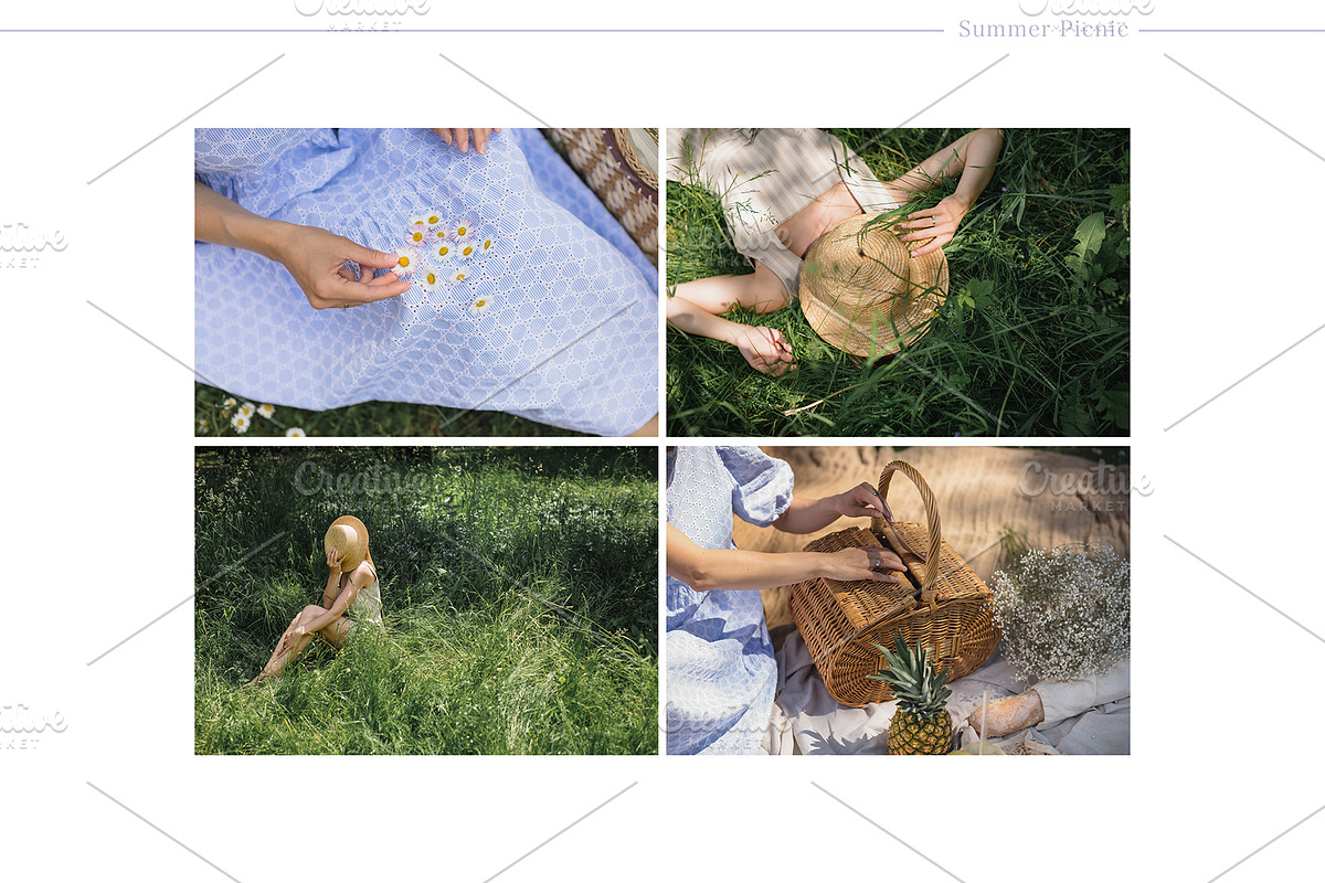 Summer Picnic | 24 Styled Photos, a Person Photo by Nina Stock Photos (Photo 9 of 12)