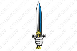 Sword Medieval Weapon Vintage, an Illustration by Christos Georghiou