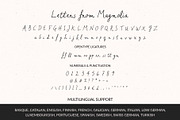Letters from Magnolia Script Font, a Handwritten Font by Kaya Fonts (Thumbnail 32 of 32)