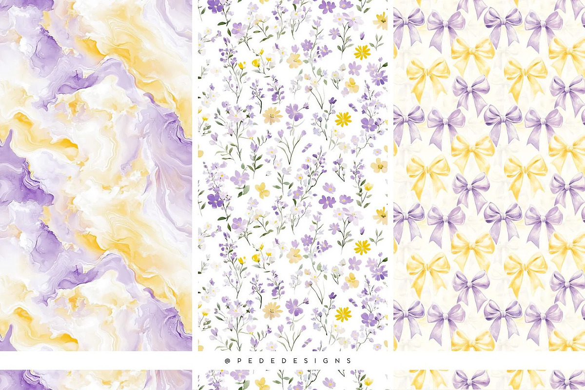 Spring Is Here. Purple Edition., a Seasonal Illustration by PeDe Designs (Photo 11 of 14)