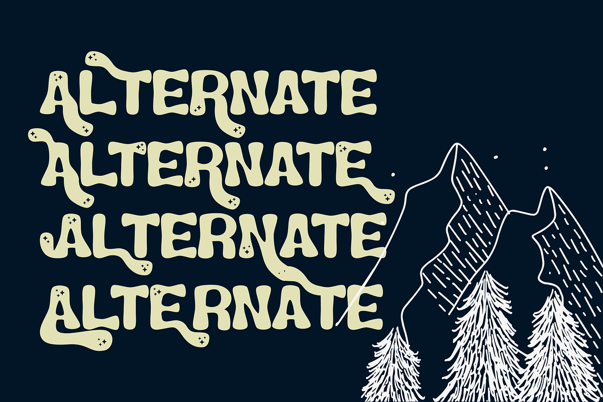 Lunar Echo - Cosmic Vibes Font, a Font by Helotype (Photo 4 of 9)