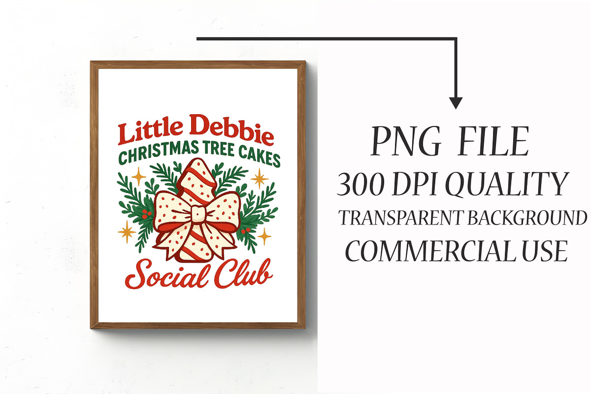 Little Debbie, Christmas Tree Cake P, an Illustration by Libby Wishes (Photo 2 of 6)