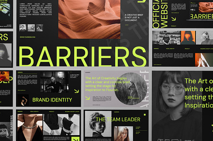 BARRIERS Modern Keynote, a Presentation Template by Portocraft