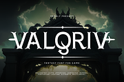 Valqriv - Fantasy Font, a Serif Font by twinstd (Thumbnail 1 of 9)