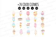 Pastel Ice Cream Clipart, a Food Illustration by Palau (Thumbnail 8 of 10)