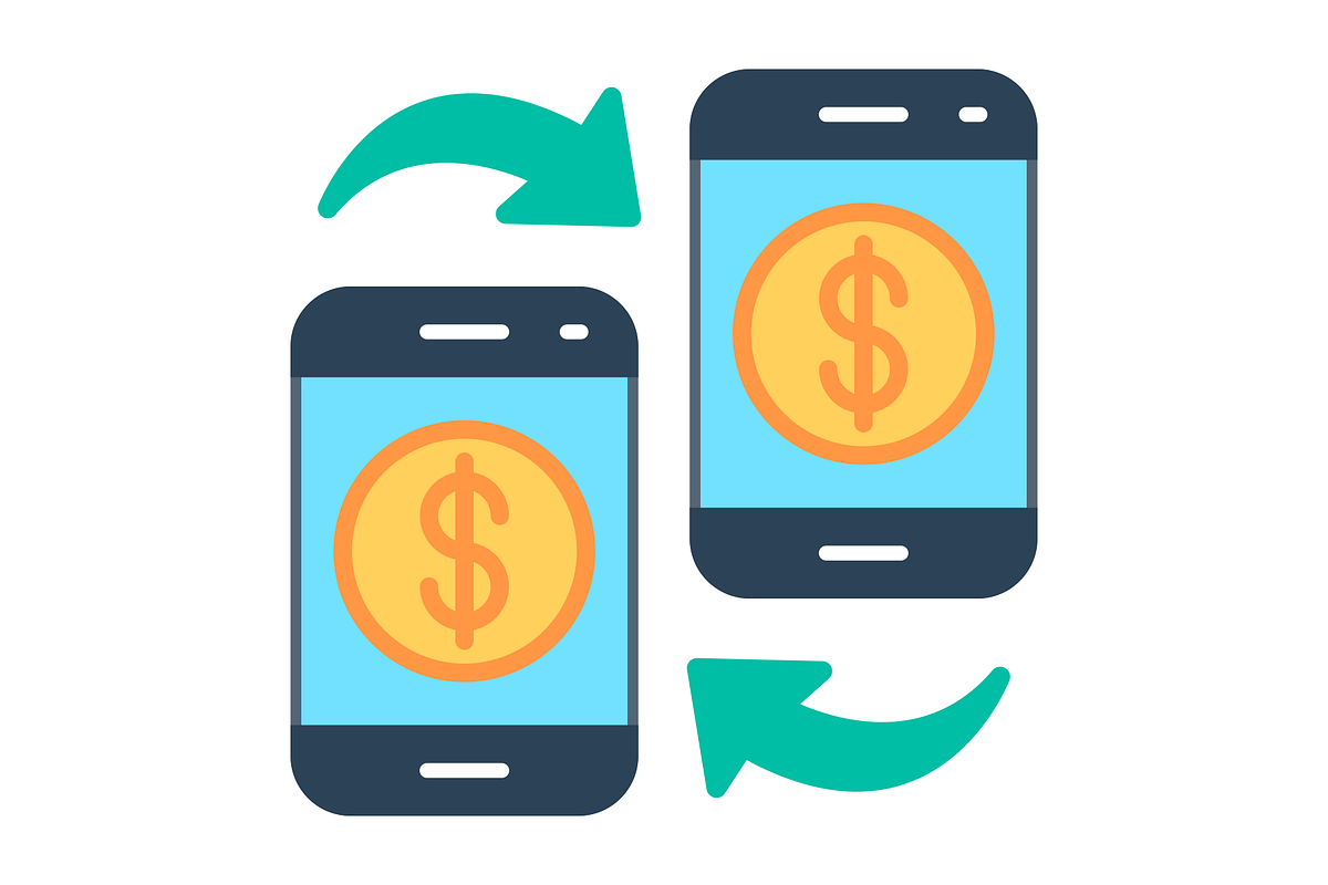 Money Transaction Flat Icon, a Duotone Icon by Pexelpy (Photo 2 of 2)