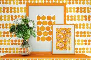 6 Patterns With Pumpkins 3 Posters