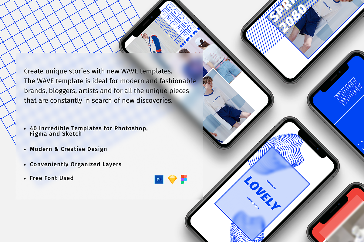 Wave - Instagram Template, a Social Media Template by itmeo (Photo 2 of 7)