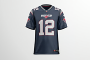 American Football Jersey Mockup, a Shirt Mockup by graphicsauce (Thumbnail 3 of 4)