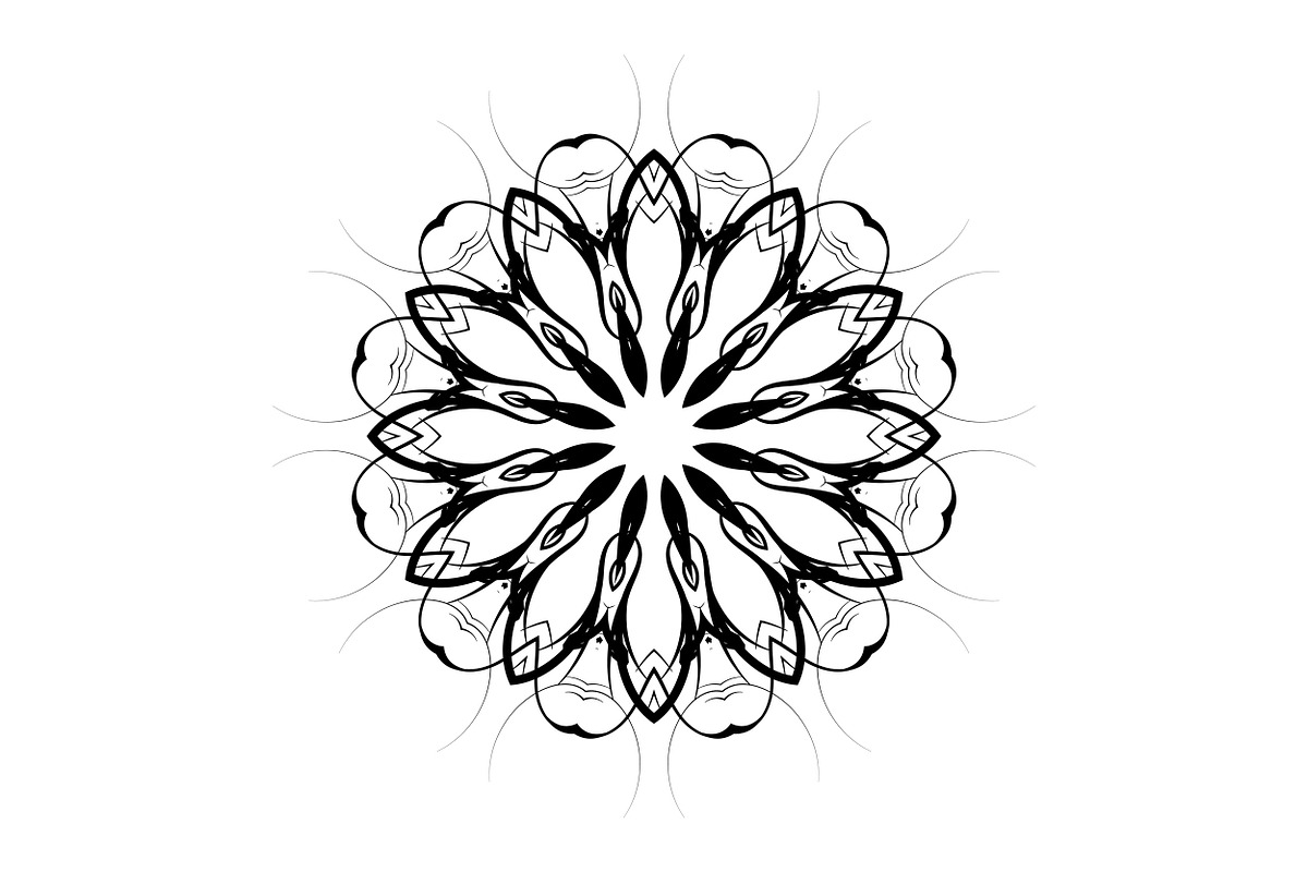 Premium Mandala Illustration Pack, a Decorative Illustration by NJ Himel (Photo 91 of 101)