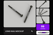 Long Nail Mockup, a Household Mockup by hiddemaru (Thumbnail 1 of 4)