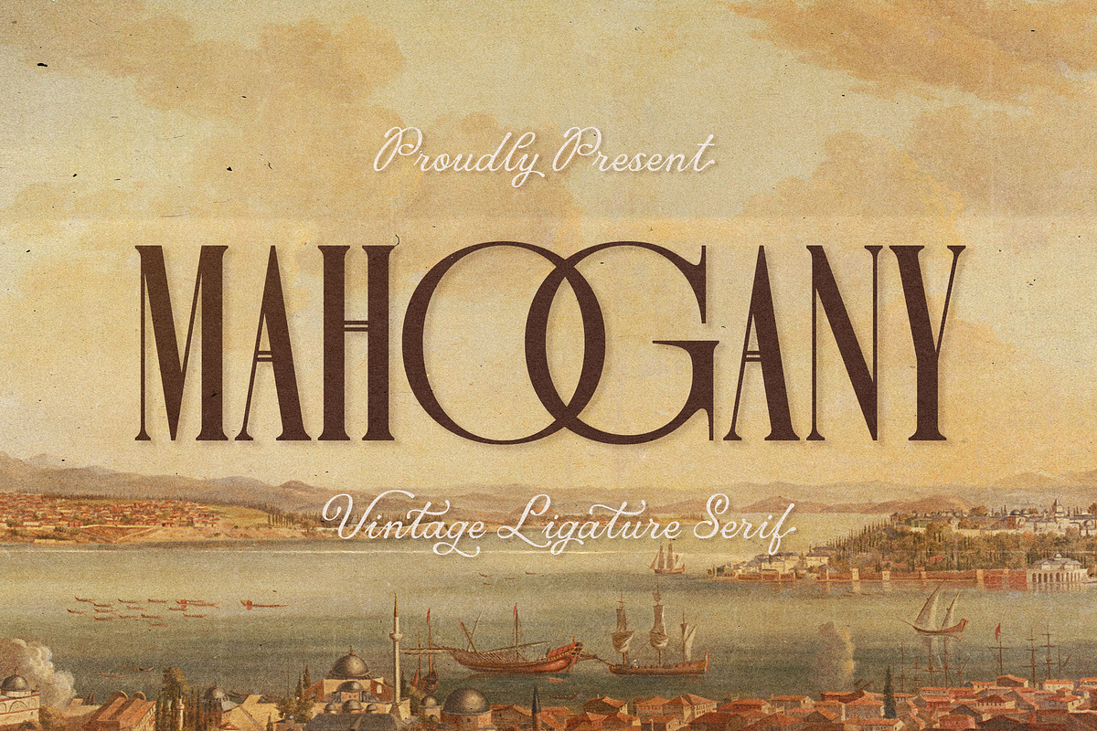 Mahogany - Vintage Ligature Serif, a Serif Font by Almeera Std (Photo 2 of 24)