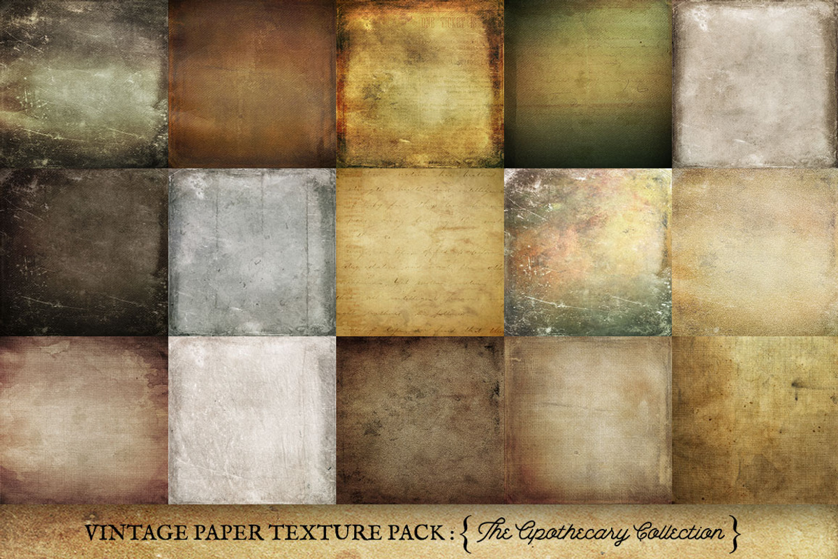 Vintage Paper Textures Apothecary, a Texture Graphic by Eclectic Anthology (Photo 3 of 6)
