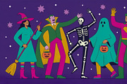 Halloween Party Illustration Pack, a Seasonal Illustration by StockVerse Creative (Thumbnail 2 of 4)