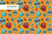 Vector Sugar Skull with roses, a Pattern Graphic by Shusha Guna Art (Thumbnail 4 of 8)