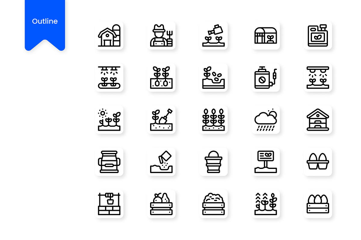 Agriculture Icons, a Duotone Icon by HacaStudio (Photo 3 of 3)