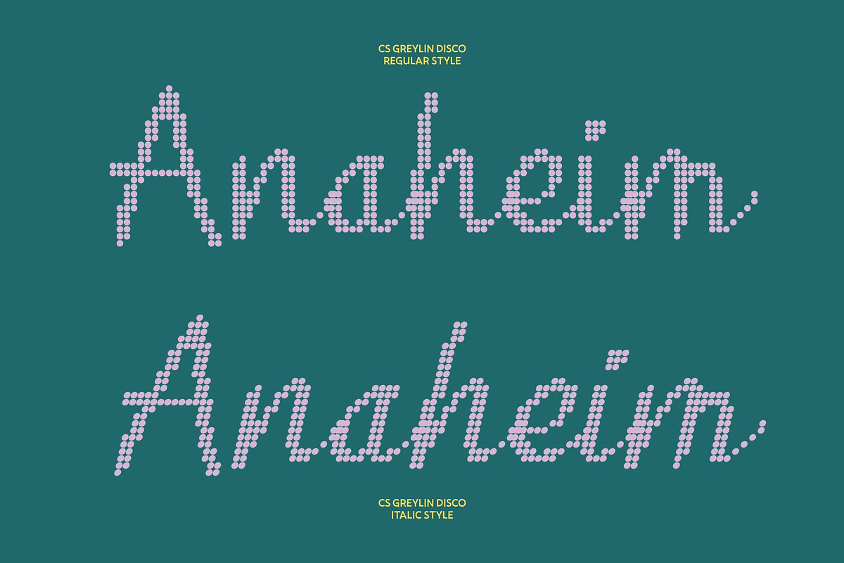 CS Greylin Disco, a Script Font by Craft Supply Co. (Photo 3 of 8)