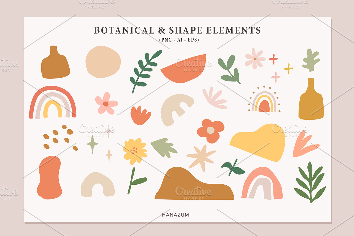 Modern Art Abstract Flowers, a Decorative Illustration by Hanazumi (Photo 3 of 9)