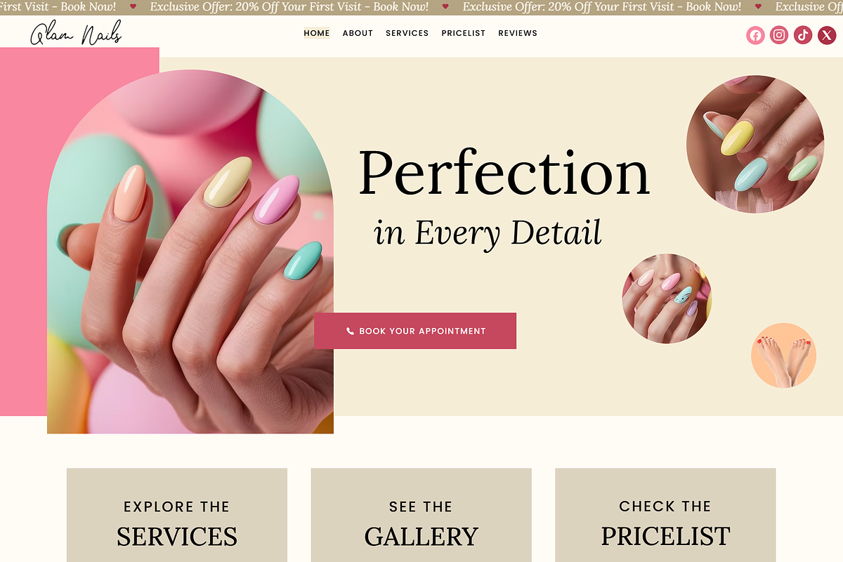 Nail Studio - Website Studio Website preview 7