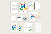 M Media Stationery + Logo, a Stationery Template by PSDFY (Thumbnail 2 of 5)
