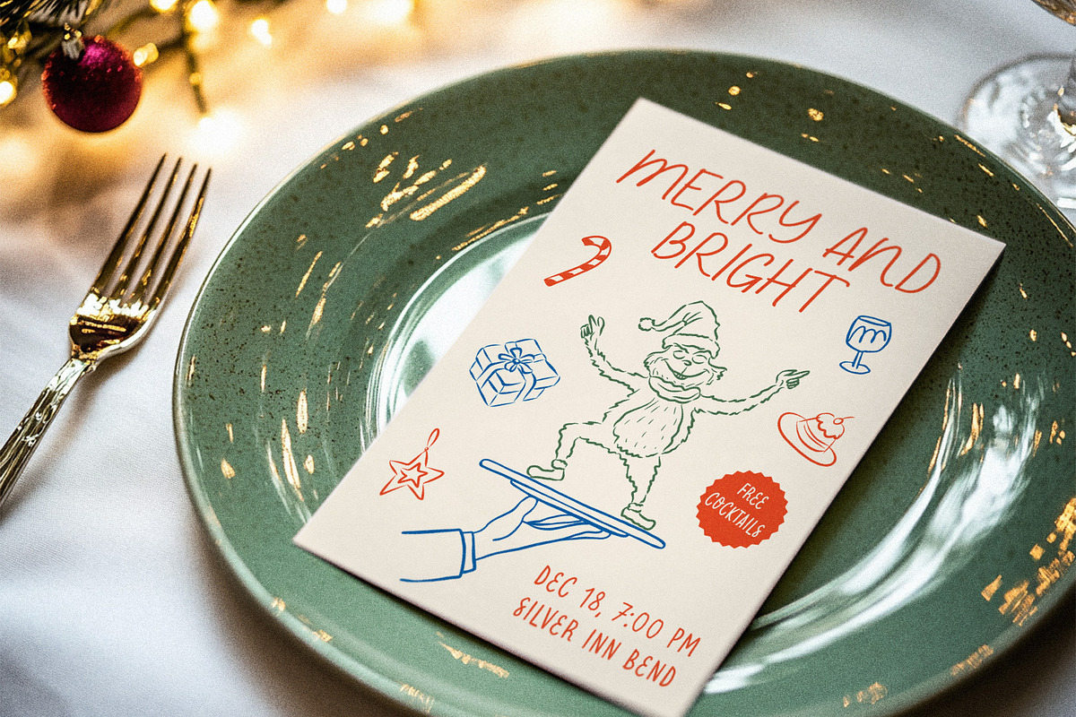 Whimsical Font Duo, Christmas Icons, a Script Font by Ayya Studio (Photo 5 of 13)