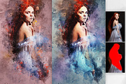 Splatter Watercolor Photoshop Action, an Action Add-On by GorynArt (Thumbnail 3 of 20)