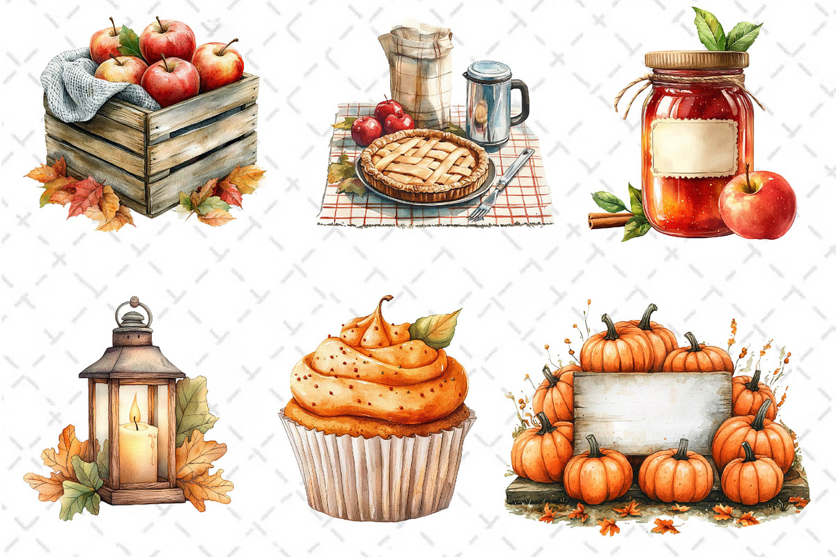 Autumn Clipart Cozy Fall Clipart, an Icon by Dream Creation (Photo 2 of 6)