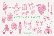 CHRISTMAS ESSENTIALS - whimsical set, an Object Graphic by alenaganzhela (Thumbnail 3 of 10)