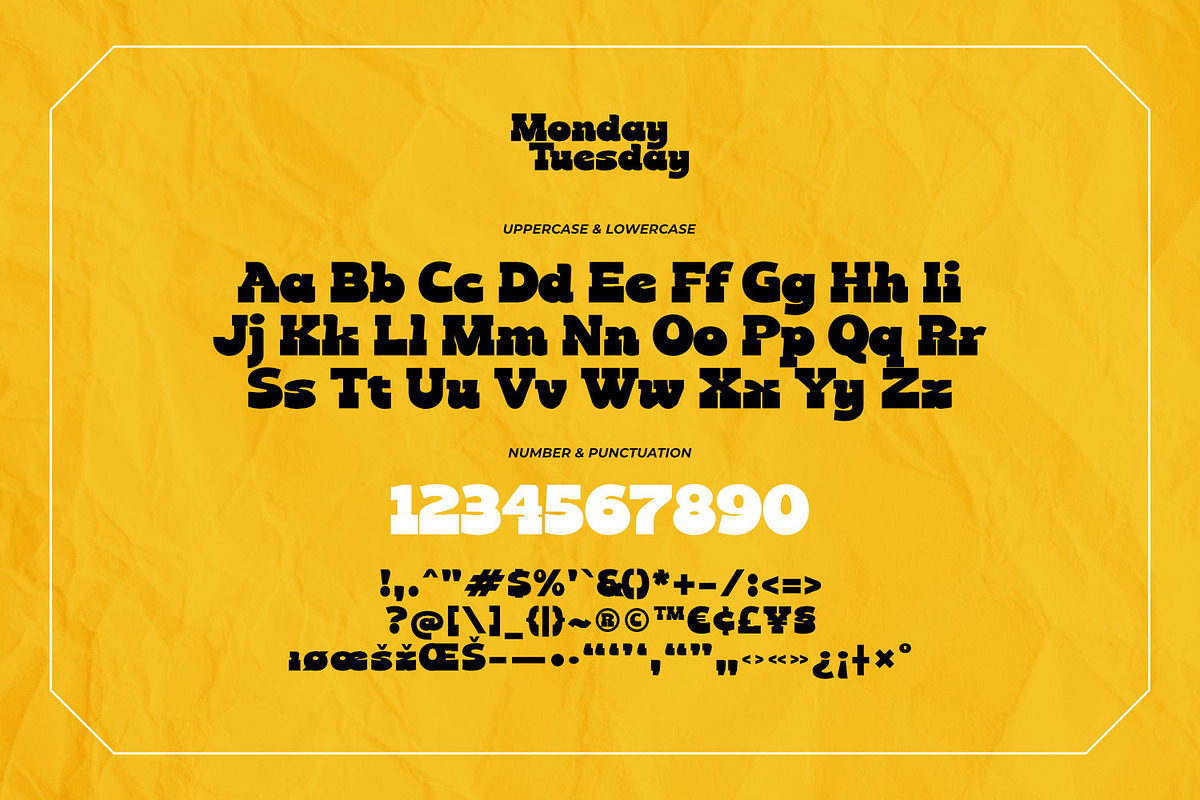 Monday Tuesday - Retro Type, a Slab Serif Font by ikiiko (Photo 5 of 6)