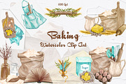 Baking Watercolor Set, a Food Illustration by BarvArt (Thumbnail 1 of 16)