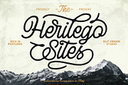 Herilego Sites Typeface, a Script Font by alit design (Thumbnail 1 of 17)