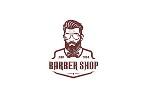 Vintage Barber Shop Logo Vector, a Branding & Logo Template by Master Design