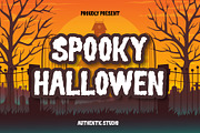 Spooky Hallowen, a Font by Authentic Studio (Thumbnail 1 of 9)