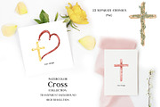 Watercolor Cross Collection, a Decorative Illustration by MayaNavits (Thumbnail 5 of 7)