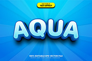 Aqua 3D Text Effect, a Brushes & More by Mily Studio (Thumbnail 1 of 4)