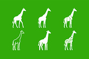 Giraffe Silhouette Vector Pack, an Object Graphic by Artonix (Thumbnail 2 of 3)