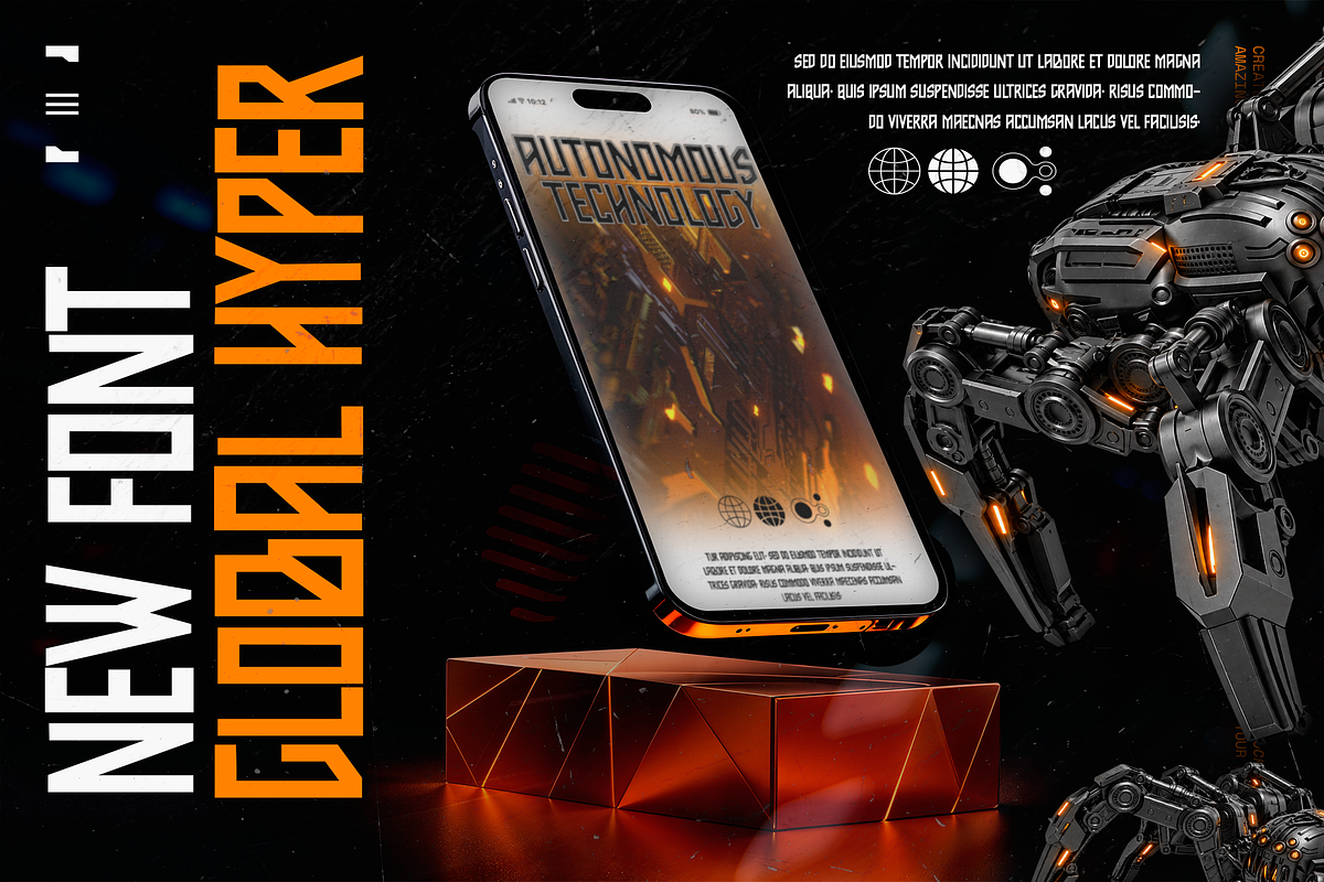 BACKBONES Futuristic Sci Fi Font, a Sans Serif Font by Templatiostudio (Photo 5 of 12)