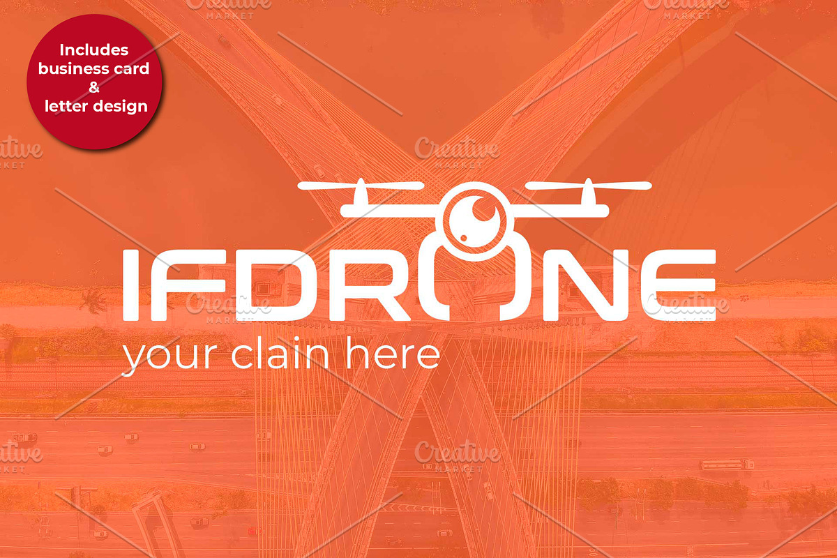 Drone logo, a Branding & Logo Template by Luis Quesada Design (Photo 1 of 5)