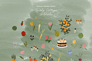 Whimsical Cottage Spring Animals, an Animal Illustration by Lana Elanor (Thumbnail 8 of 17)