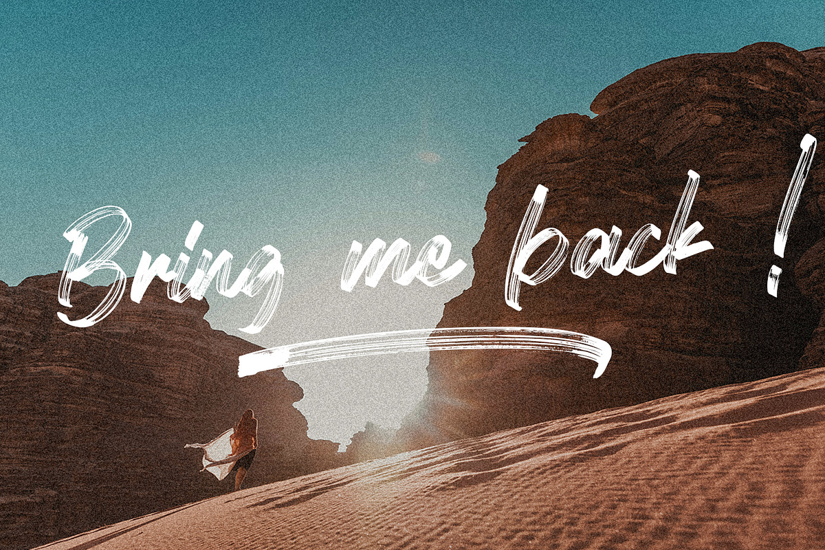 Millionth Dream - Textured Script, a Script Font by Arendxstudio (Photo 4 of 8)
